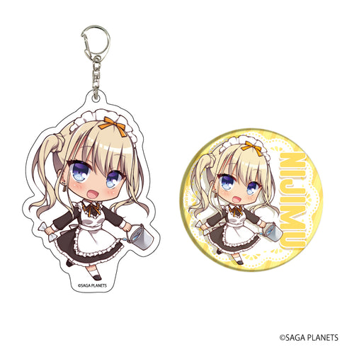 『AMBITIOUS MISSION』アクリルキーホルダー&缶バッジセット 03/虹夢(描き下ろし)
